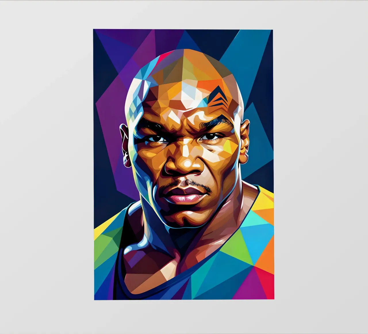 Mike Tyson pop art al neon telo in pvc da BONANZA