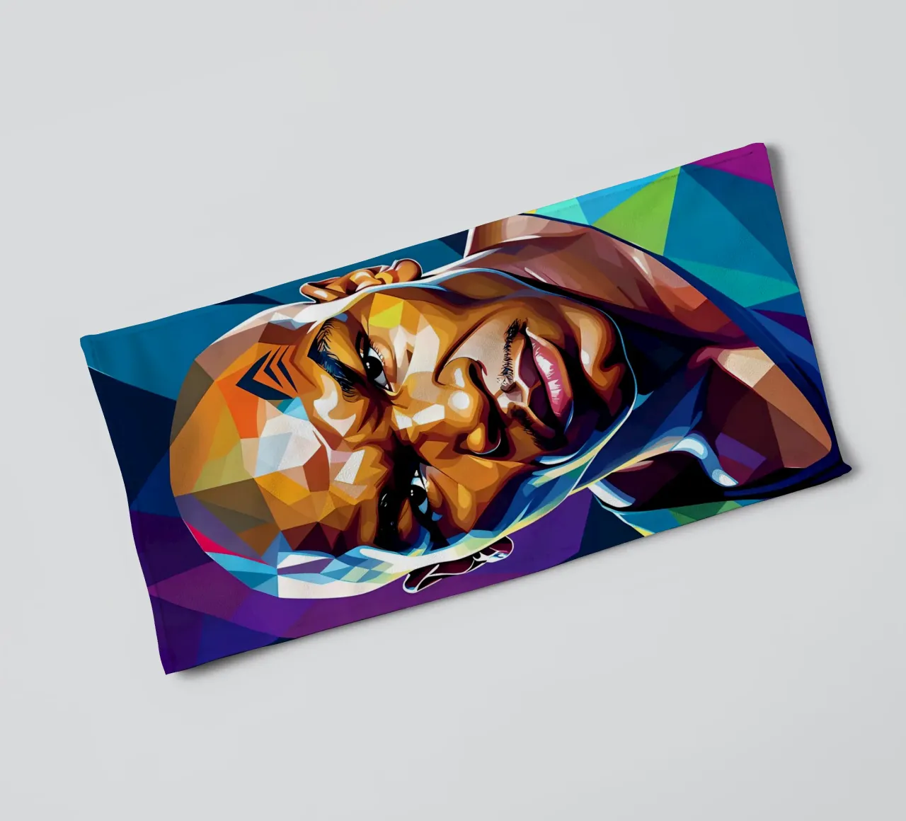 Mike Tyson pop art al neon asciugamano da bagno da BONANZA