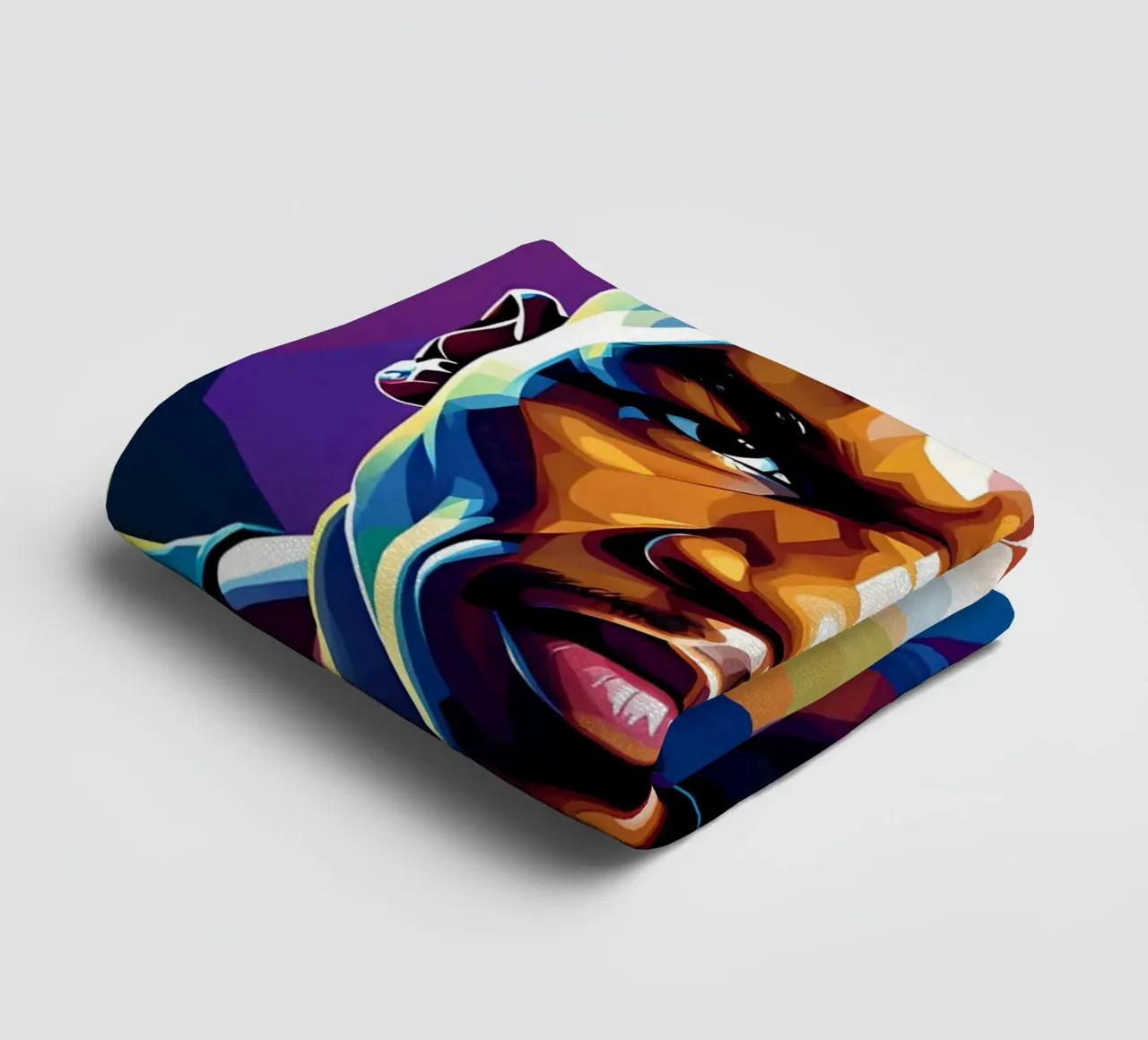 Mike Tyson pop art al neon asciugamano da bagno da BONANZA