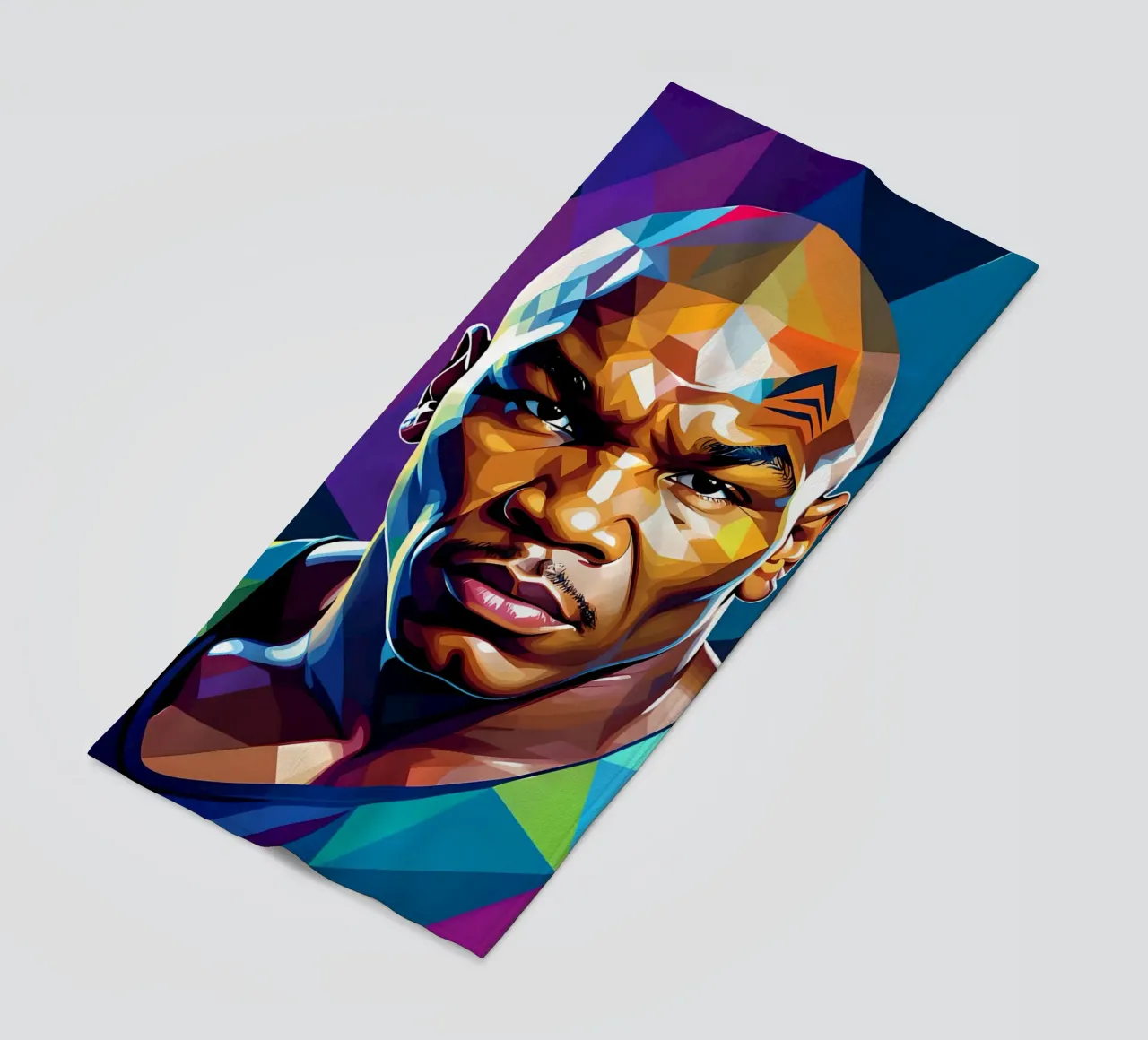 Mike Tyson pop art al neon telo mare da BONANZA
