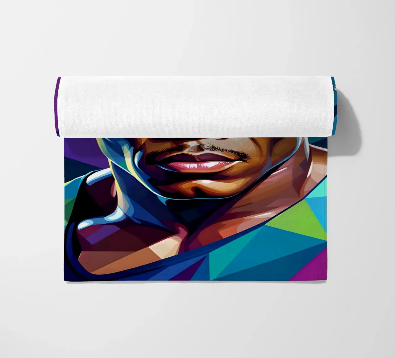 Mike Tyson pop art al neon telo mare da BONANZA