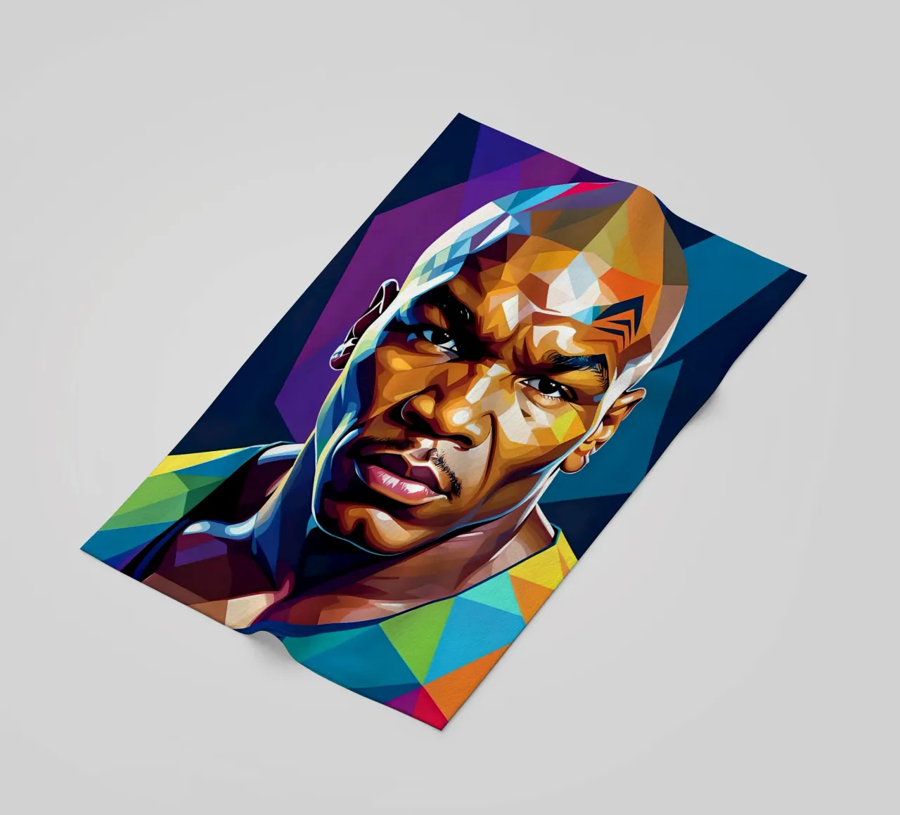 Mike Tyson pop art al neon telo mare da BONANZA
