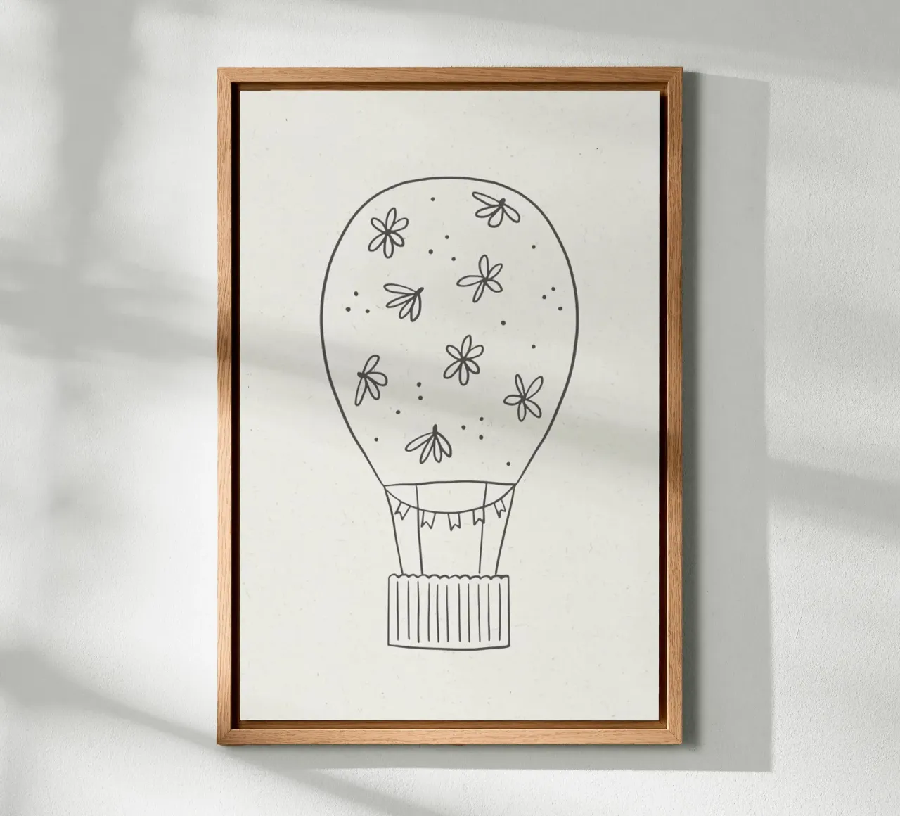 Balloon Sketch tela con Cornice a cassetta da KRUTH DESIGN