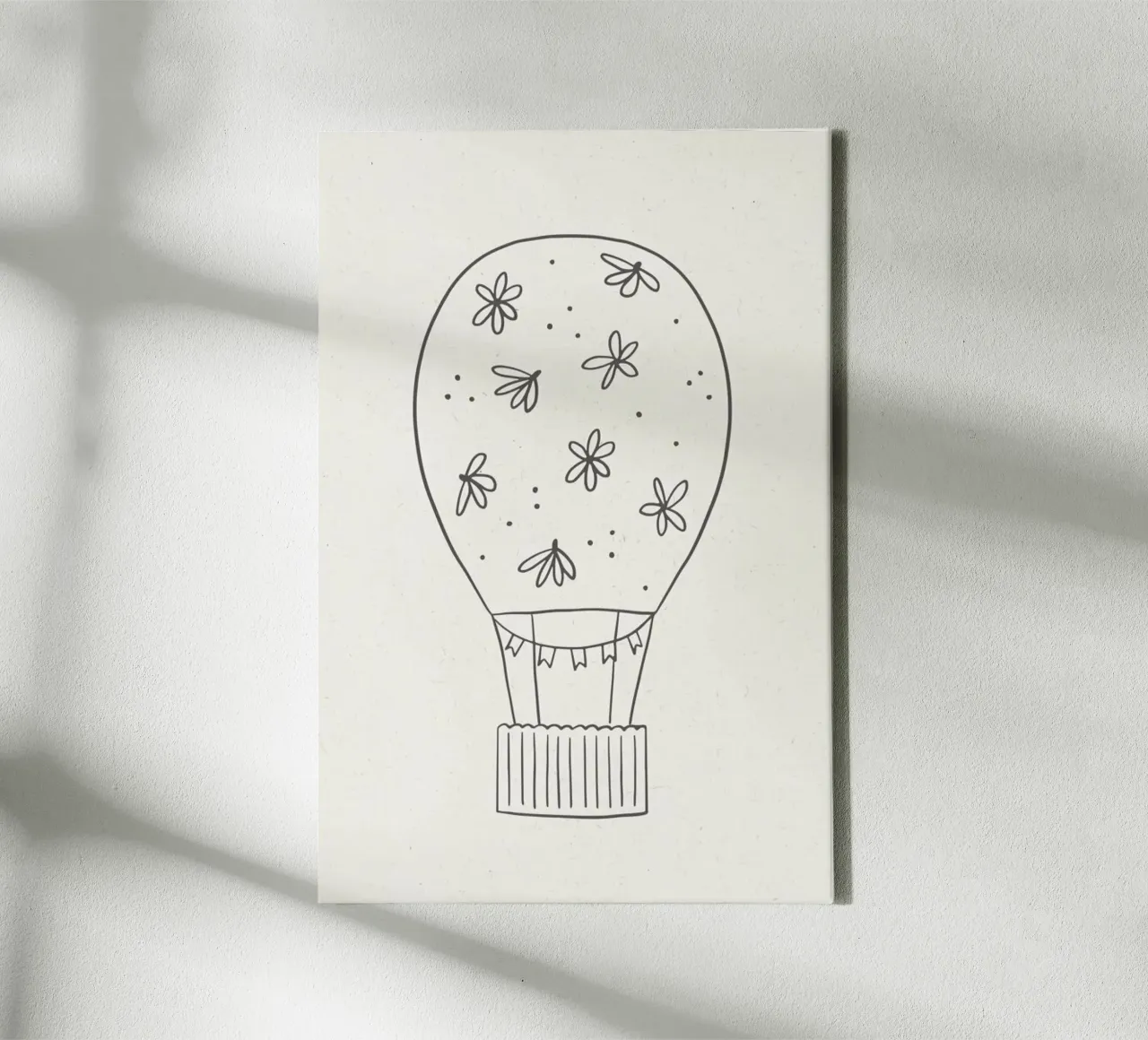 Balloon Sketch tela con Cornice a cassetta da KRUTH DESIGN