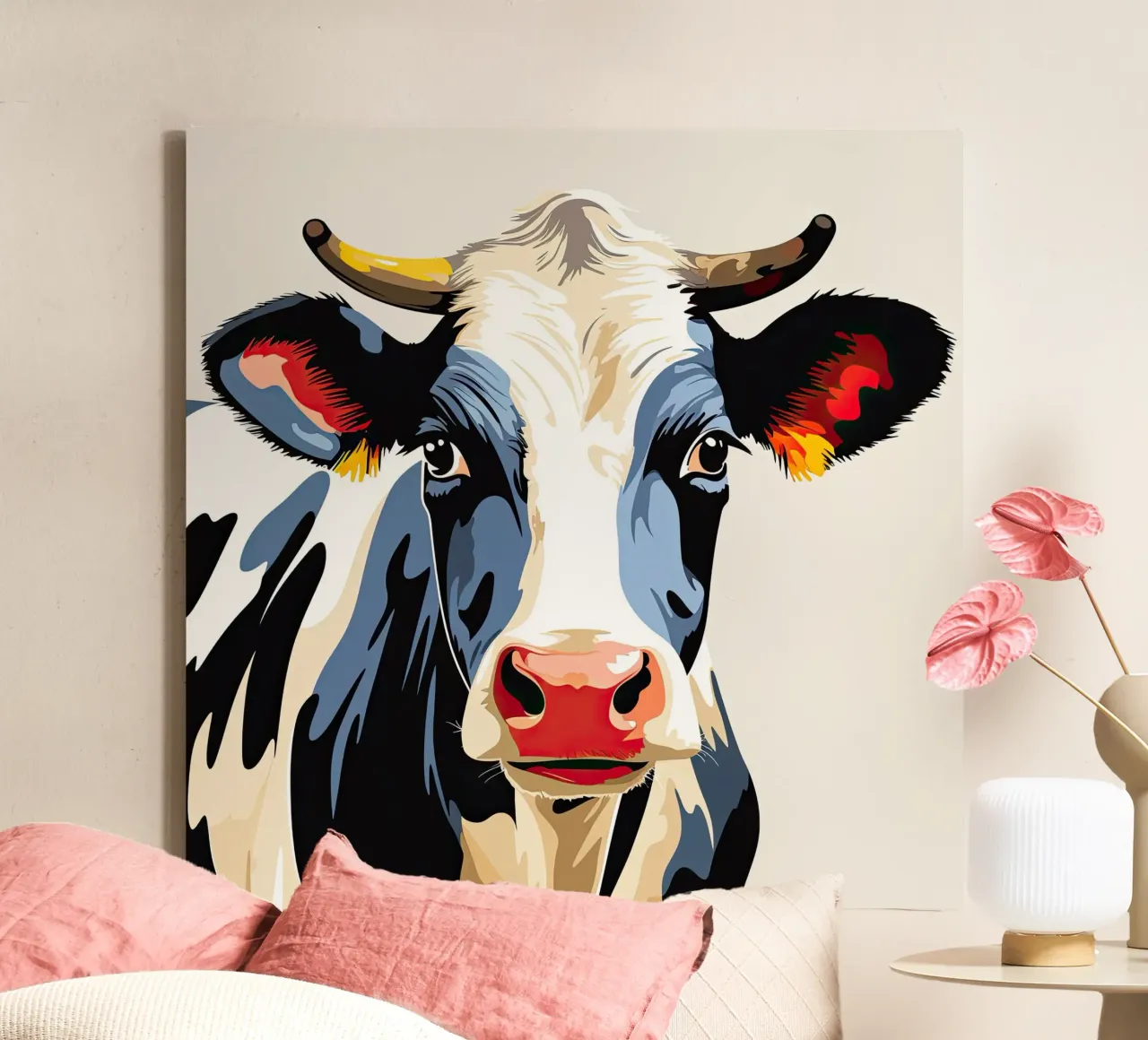 Muurkunst van Imagine canvas met Baklijst van Imagine