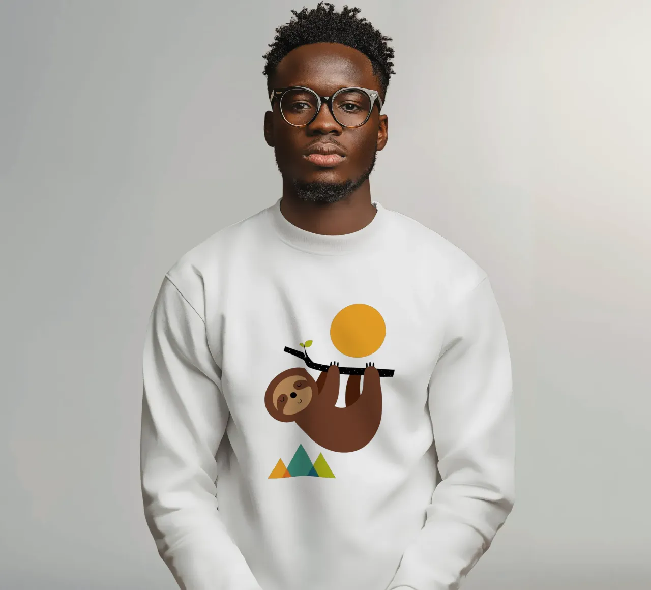 Mantenere la calma e vivere lentamente felpa da Andy Westface