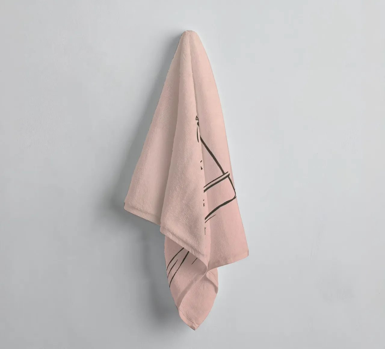 Lighthouse standing tall in calm waters at dusk towel by DesignDoodle