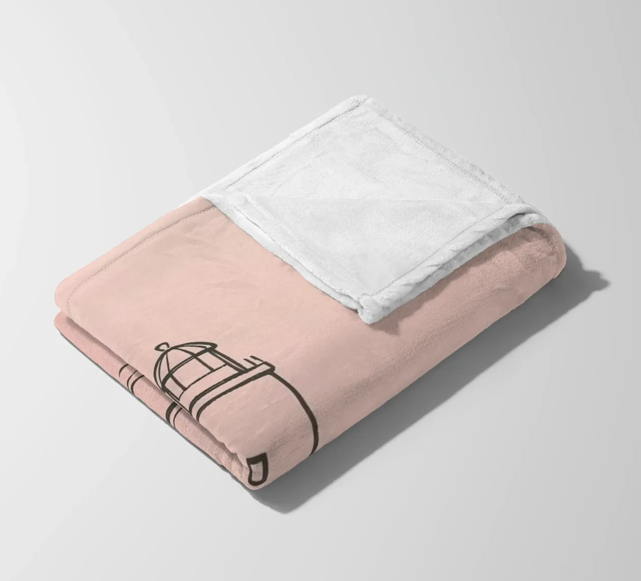 Faro alto nelle acque calme al crepuscolo coperta in pile da DesignDoodle