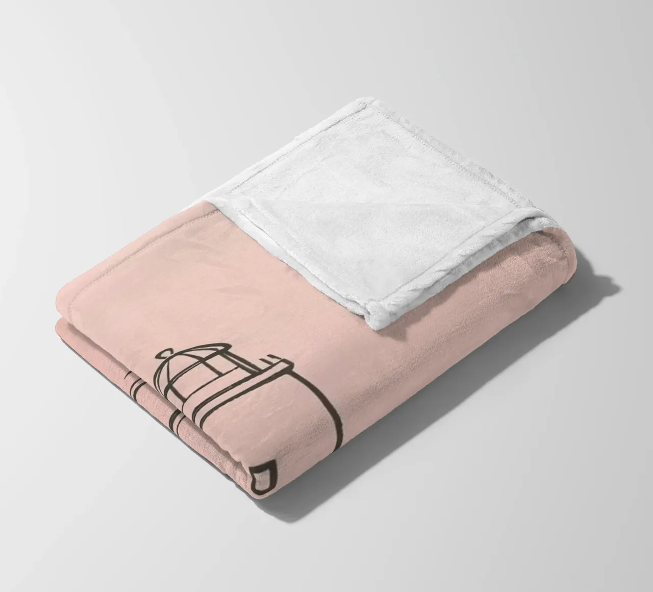 Faro alto nelle acque calme al crepuscolo coperta in pile da DesignDoodle
