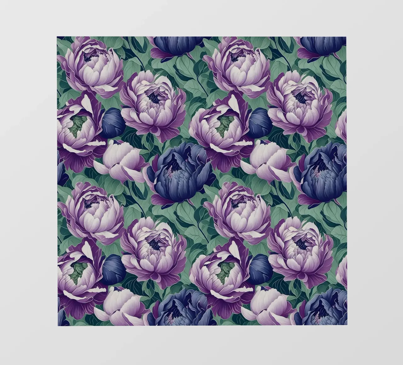 Peonie antiche telo in pvc da Nina May Design Studio