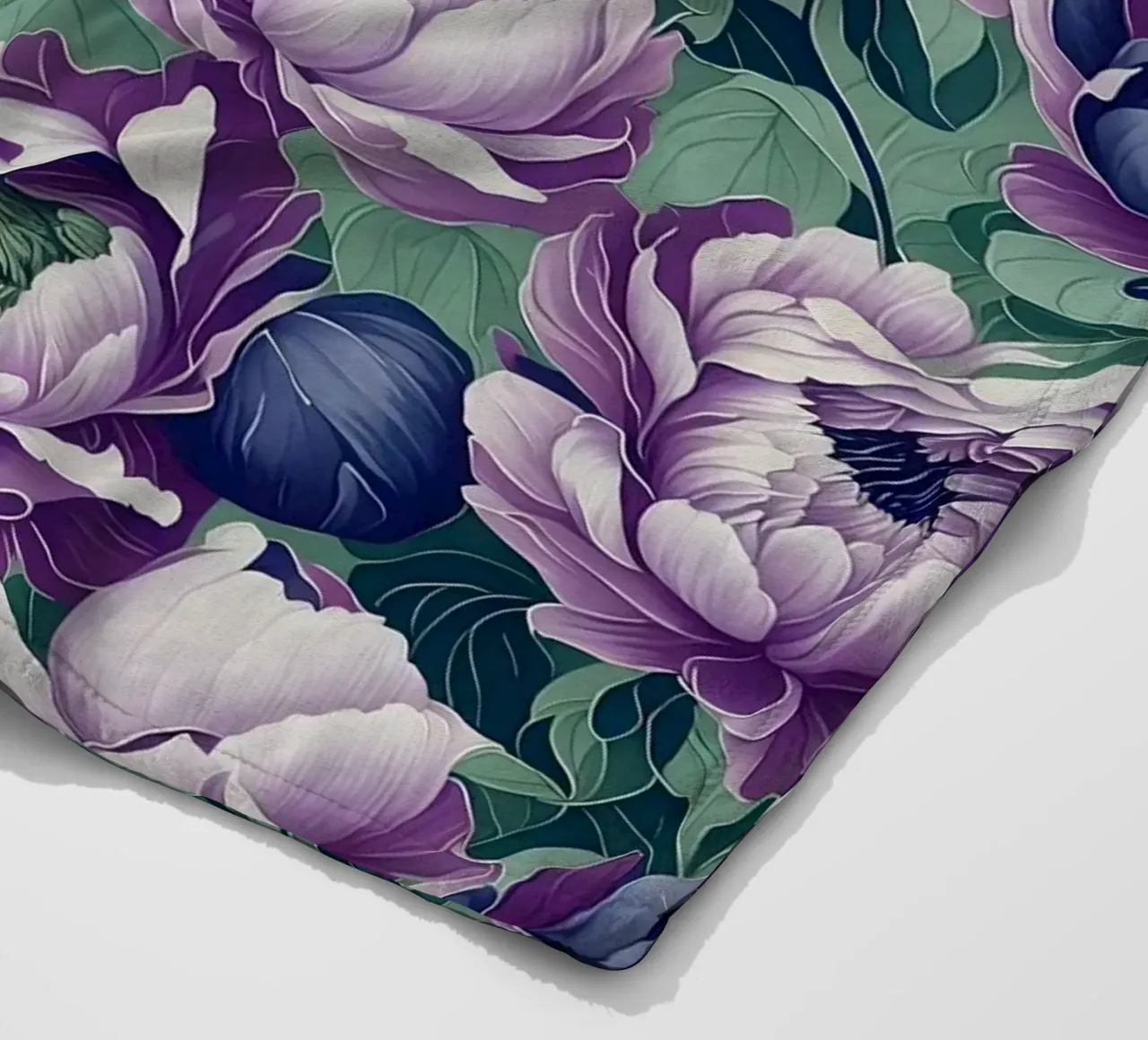 Peonie antiche coperta in pile da Nina May Design Studio