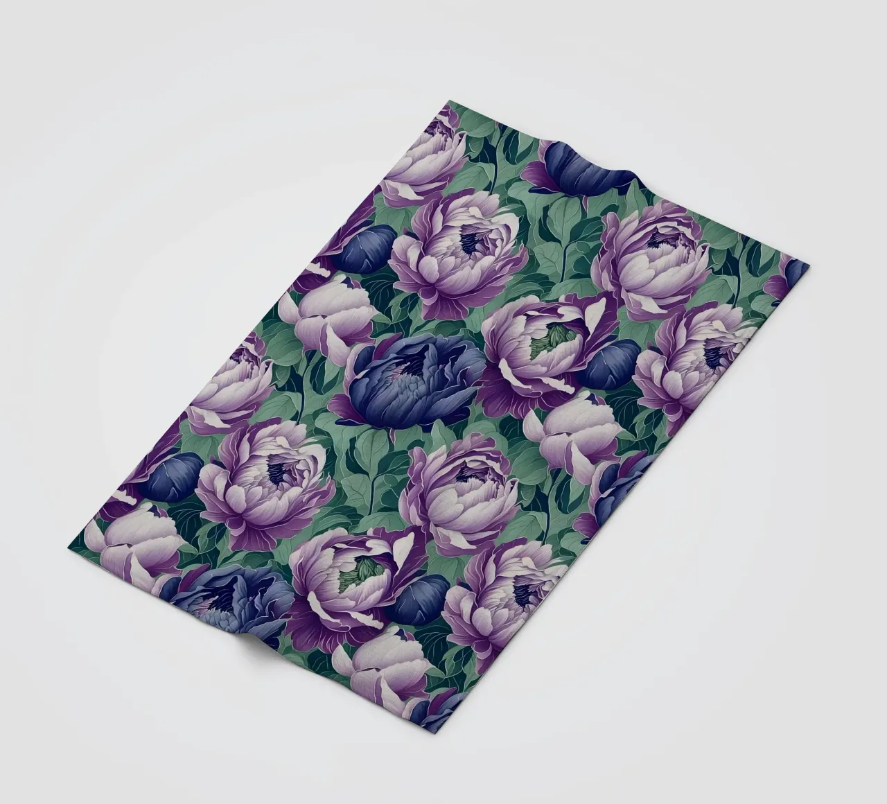 Peonie antiche coperta in pile da Nina May Design Studio