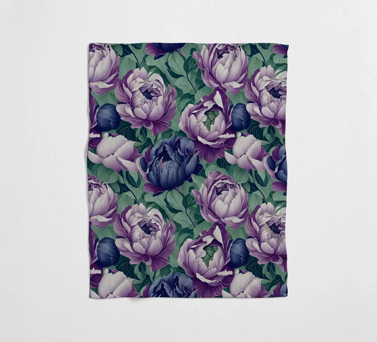 Peonie antiche coperta in pile da Nina May Design Studio