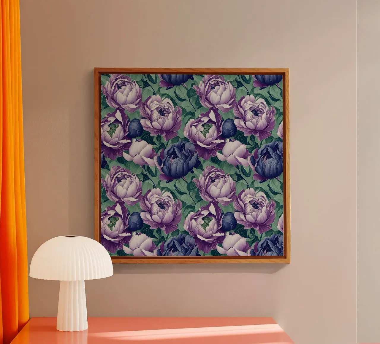 Peonie antiche plexiglass da Nina May Design Studio