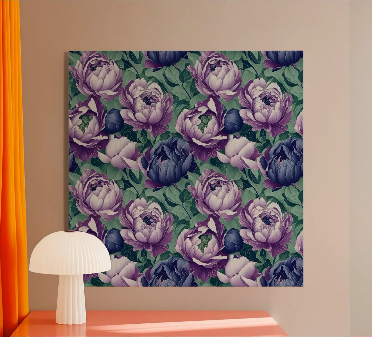 Peonie antiche plexiglass da Nina May Design Studio