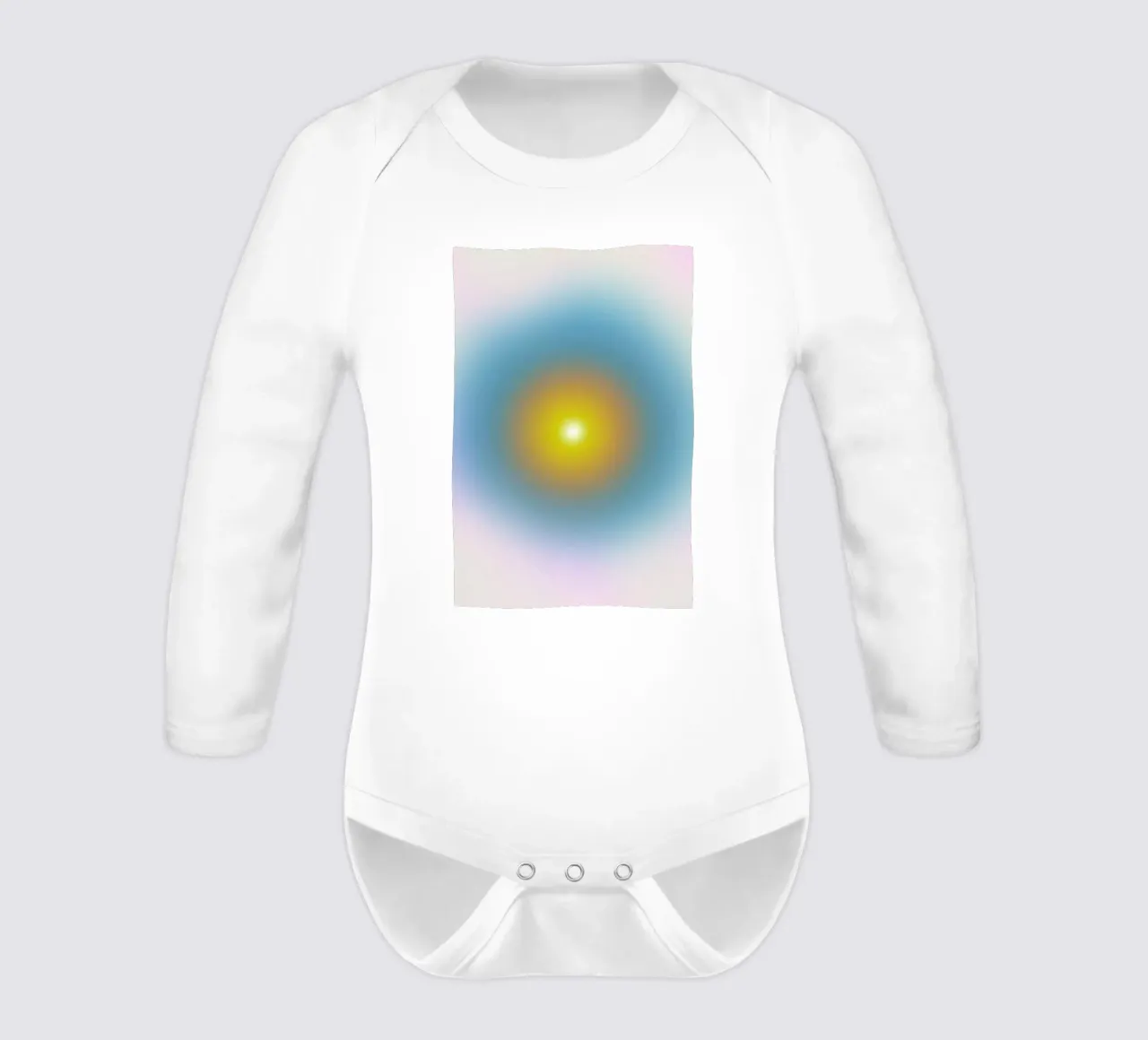 Open Your Eyes II long-sleeve baby romper by Galaxy Eyes