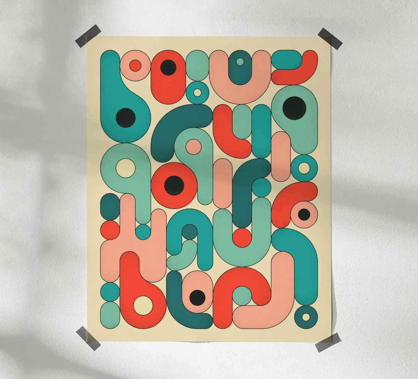 GEOMETRIA 5 poster da Jazzberry Blue