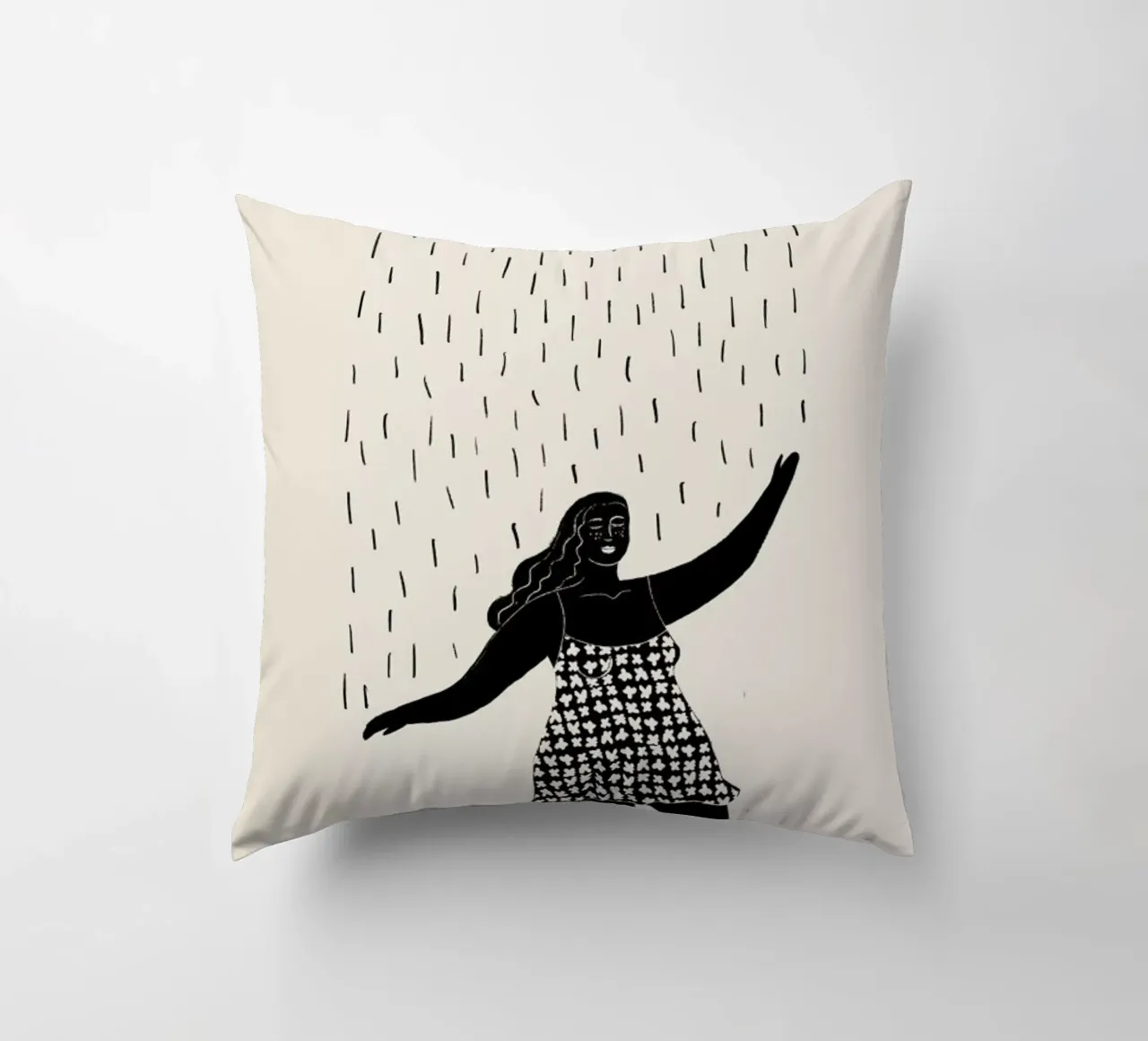 Dancing in the Rain 2 cuscino da Graphite