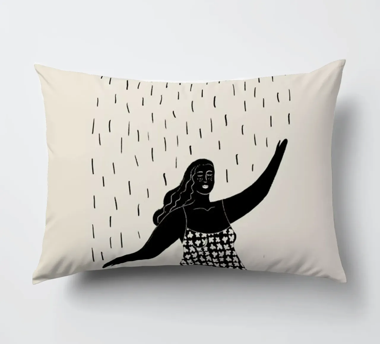 Dancing in the Rain 2 cuscino da Graphite
