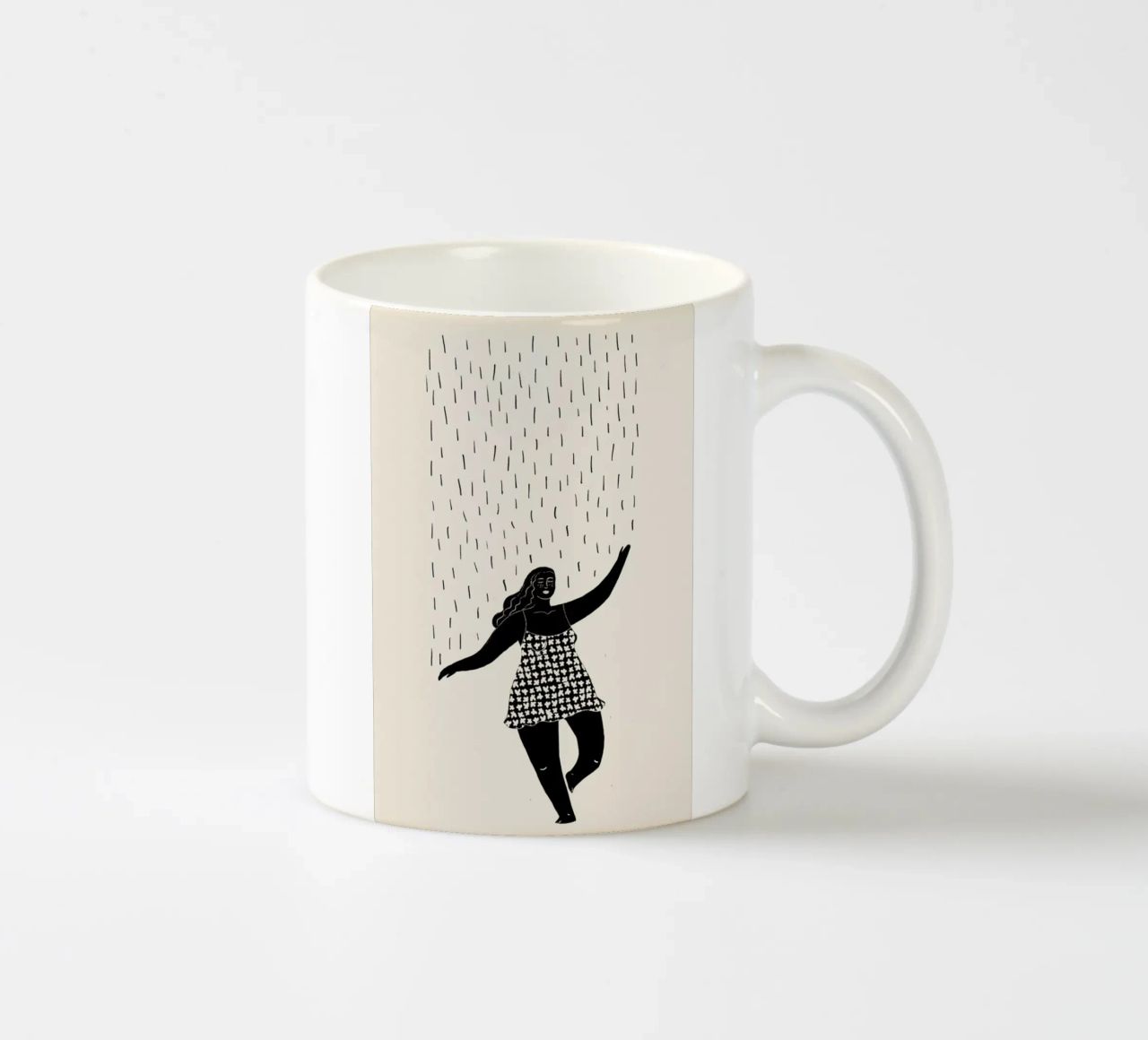 Dancing in the Rain 2 tazza in ceramica da Graphite