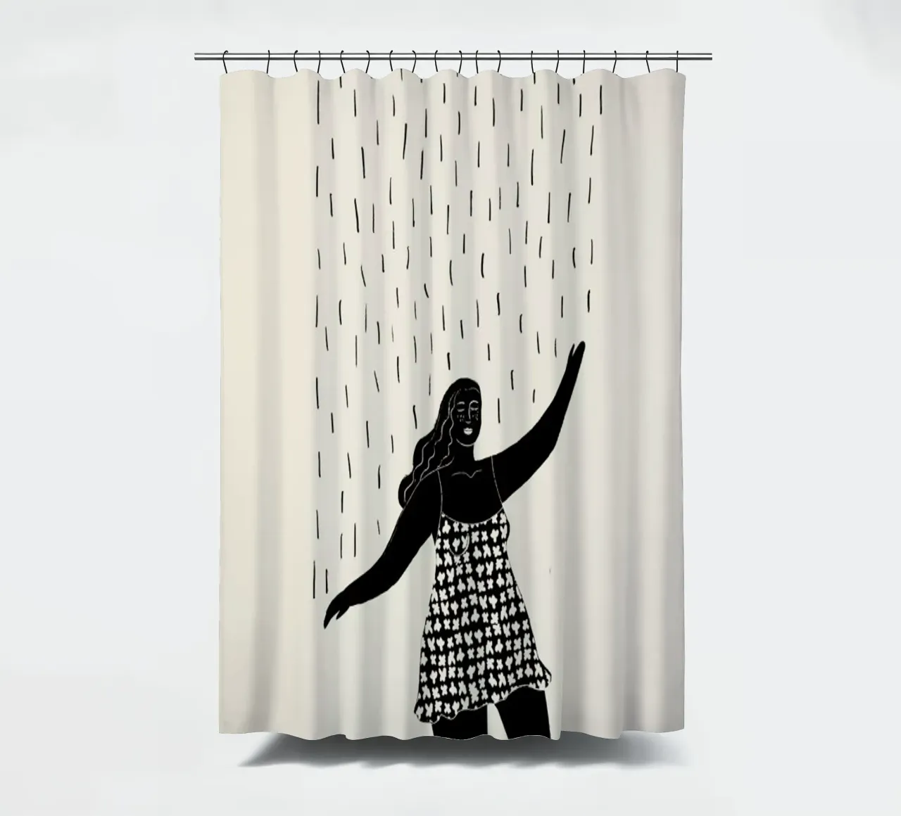 Dancing in the Rain 2 tenda da doccia da Graphite
