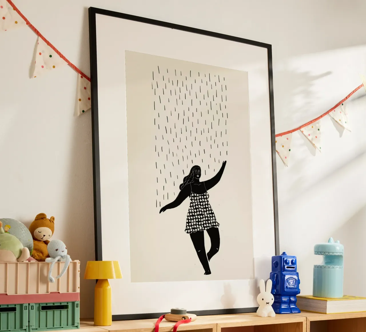 Dancing in the Rain 2 carta hahnemühle da Graphite