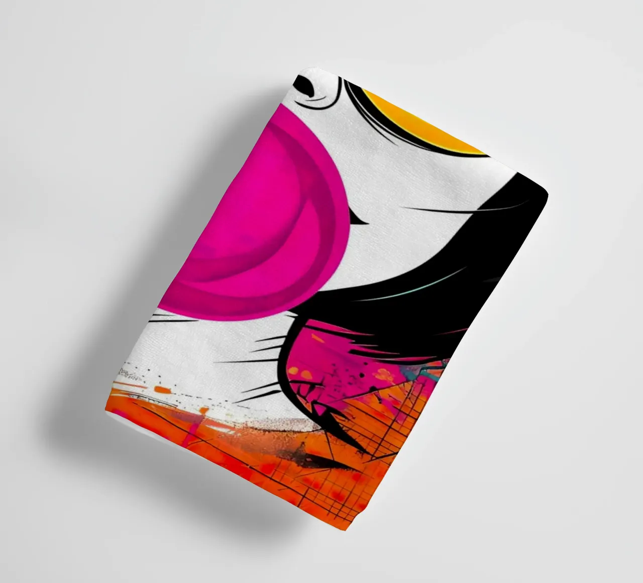 Ragazza pop art con gomma da masticare asciugamano da bagno da 🎁 ARTVI-SHOP