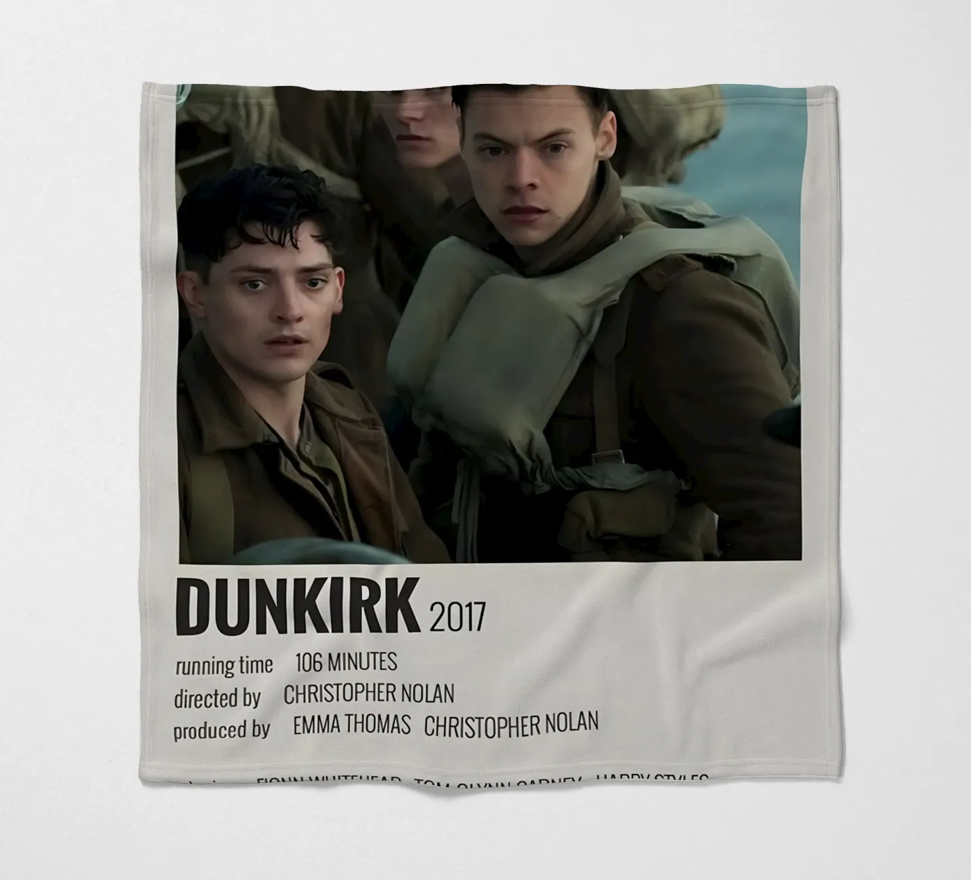 DUNKIRK 2017 fleecedeken van MVFminimalist