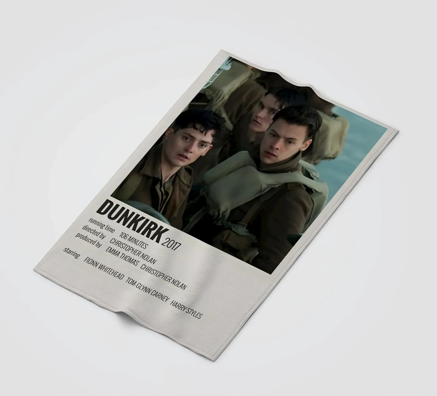 DUNKIRK 2017 fleecedeken van MVFminimalist