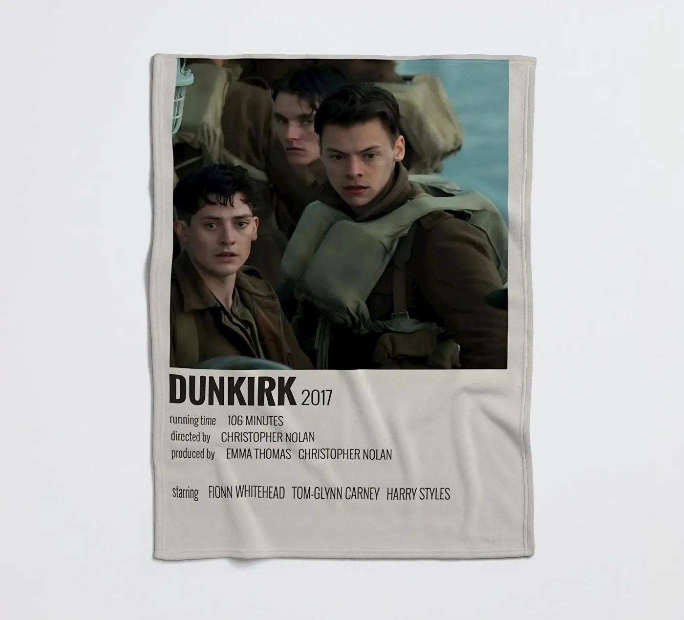 DUNKIRK 2017 fleecedeken van MVFminimalist