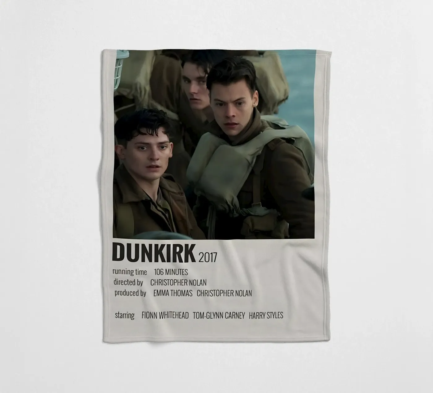 DUNKIRK 2017 fleecedeken van MVFminimalist