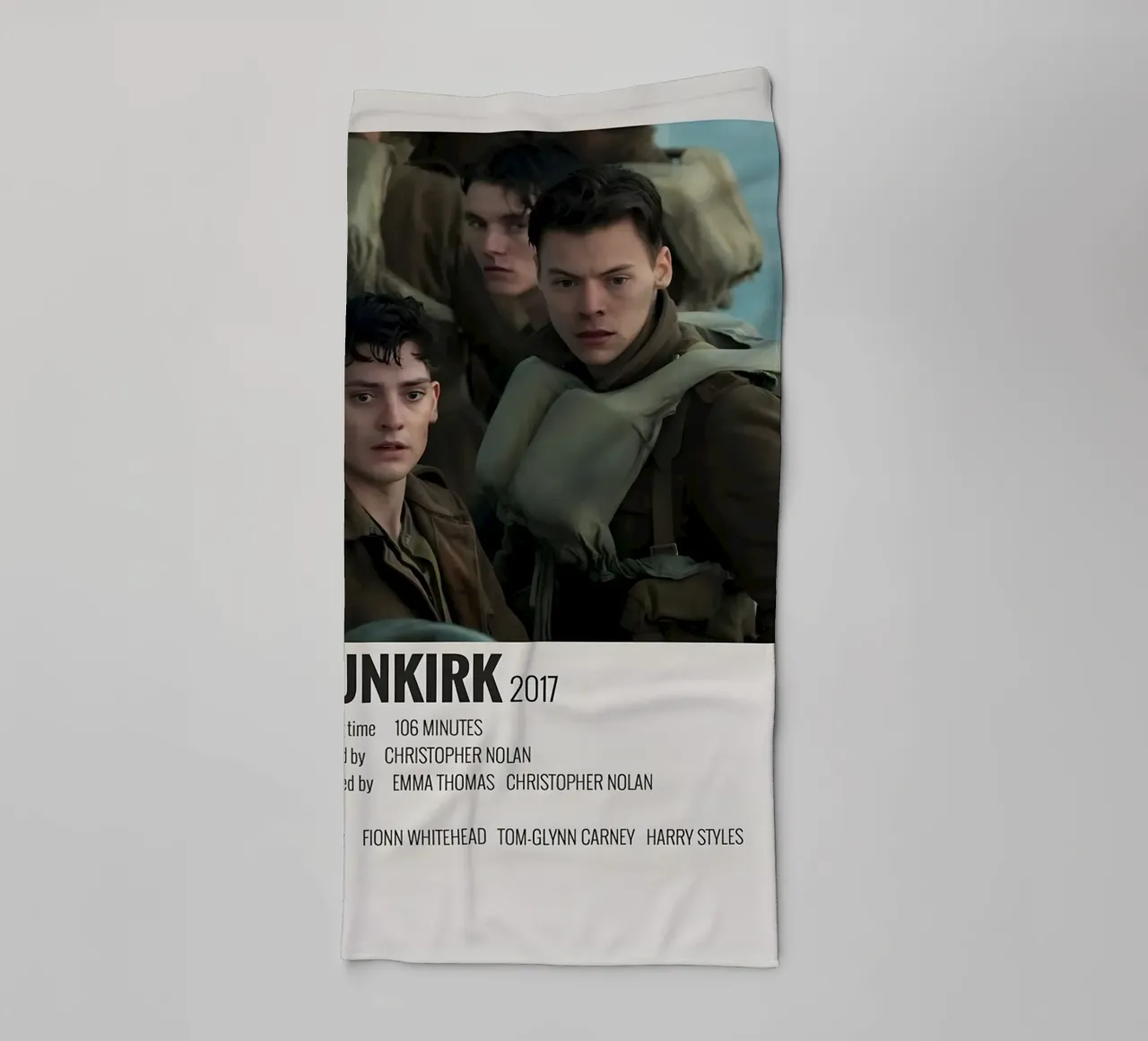 DUNKIRK 2017 towel by MVFminimalist