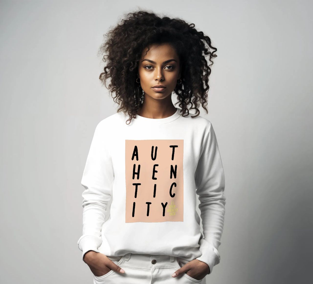 Authenticity. felpa da FRICKE DESIGN