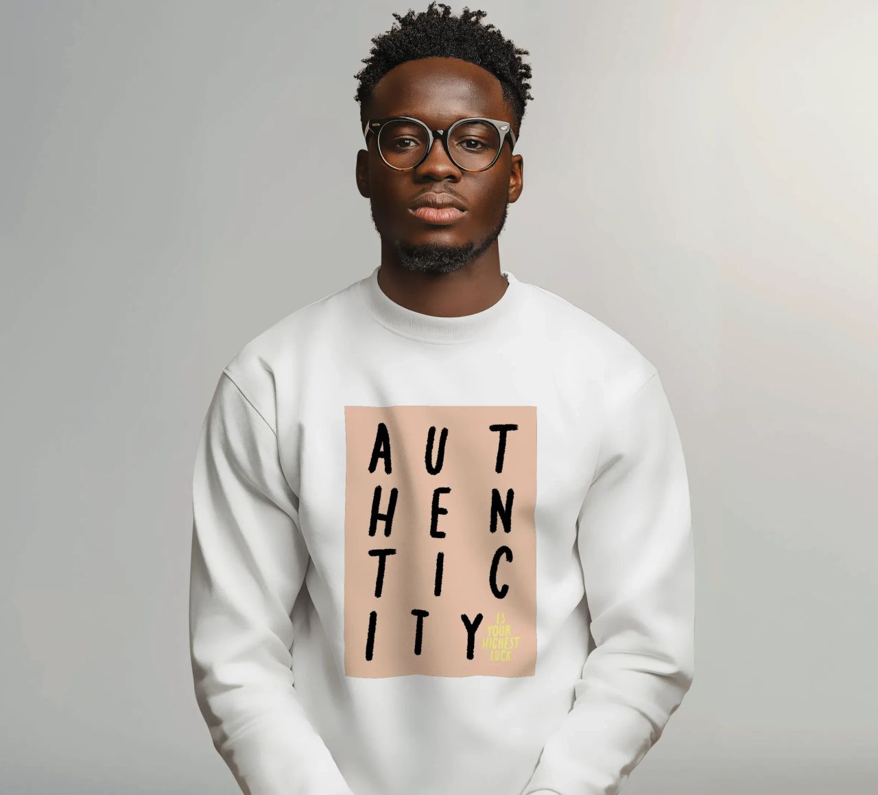 Authenticity. felpa da FRICKE DESIGN