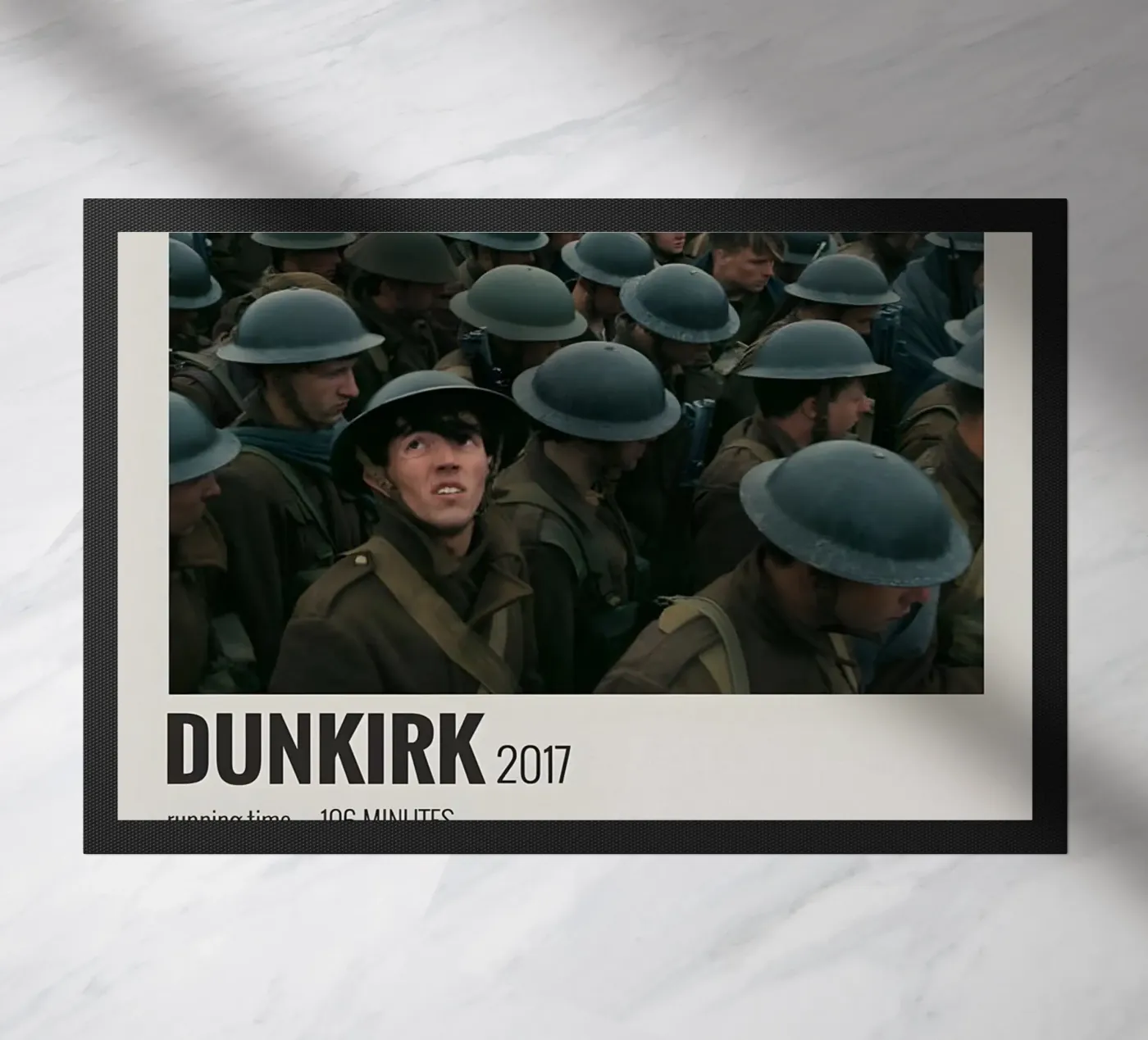 DUNKIRK 2017 deurmat van MVFminimalist