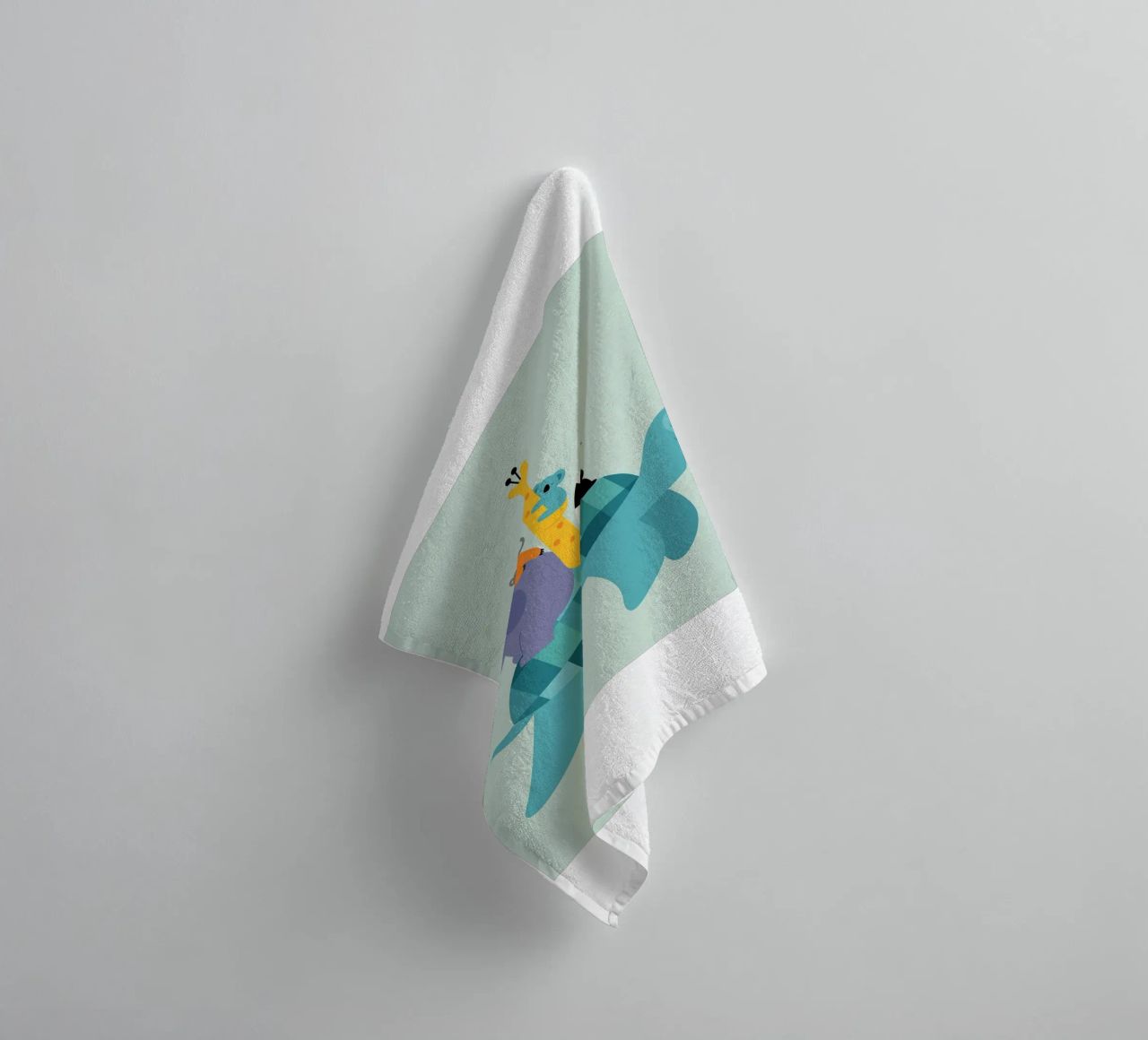 tartaruga giraffa animale carino asciugamano da bagno da westface store