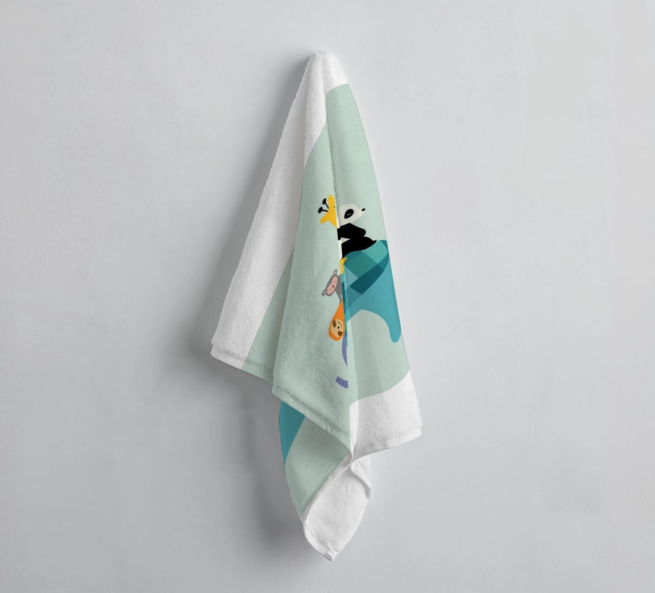tartaruga giraffa animale carino asciugamano da bagno da westface store