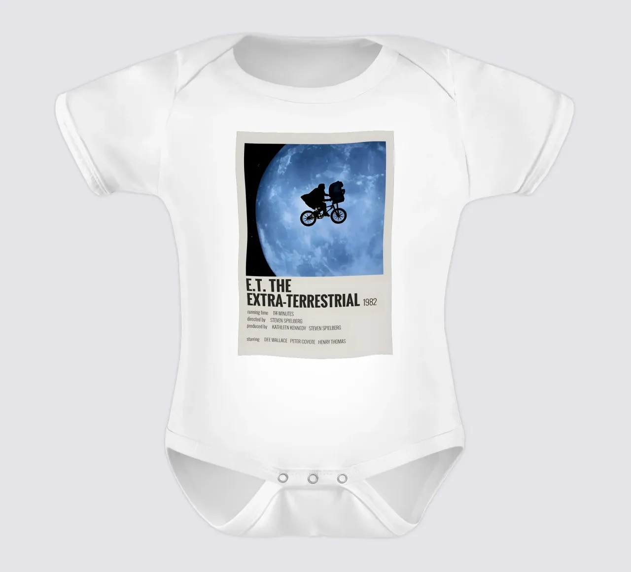 E.T. THE EXTRA-TERRESTRIAL 1982 body neonato maniche corte da MVFminimalist