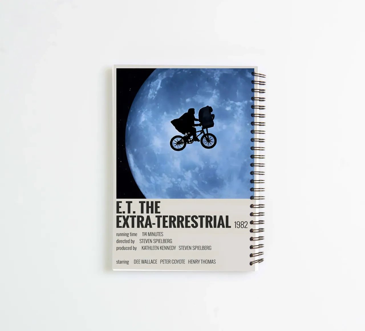 E.T. THE EXTRA-TERRESTRIAL 1982 spiral notebook by MVFminimalist