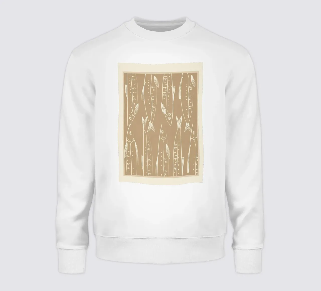 Minimalist Fish 2 felpa da Flow Line