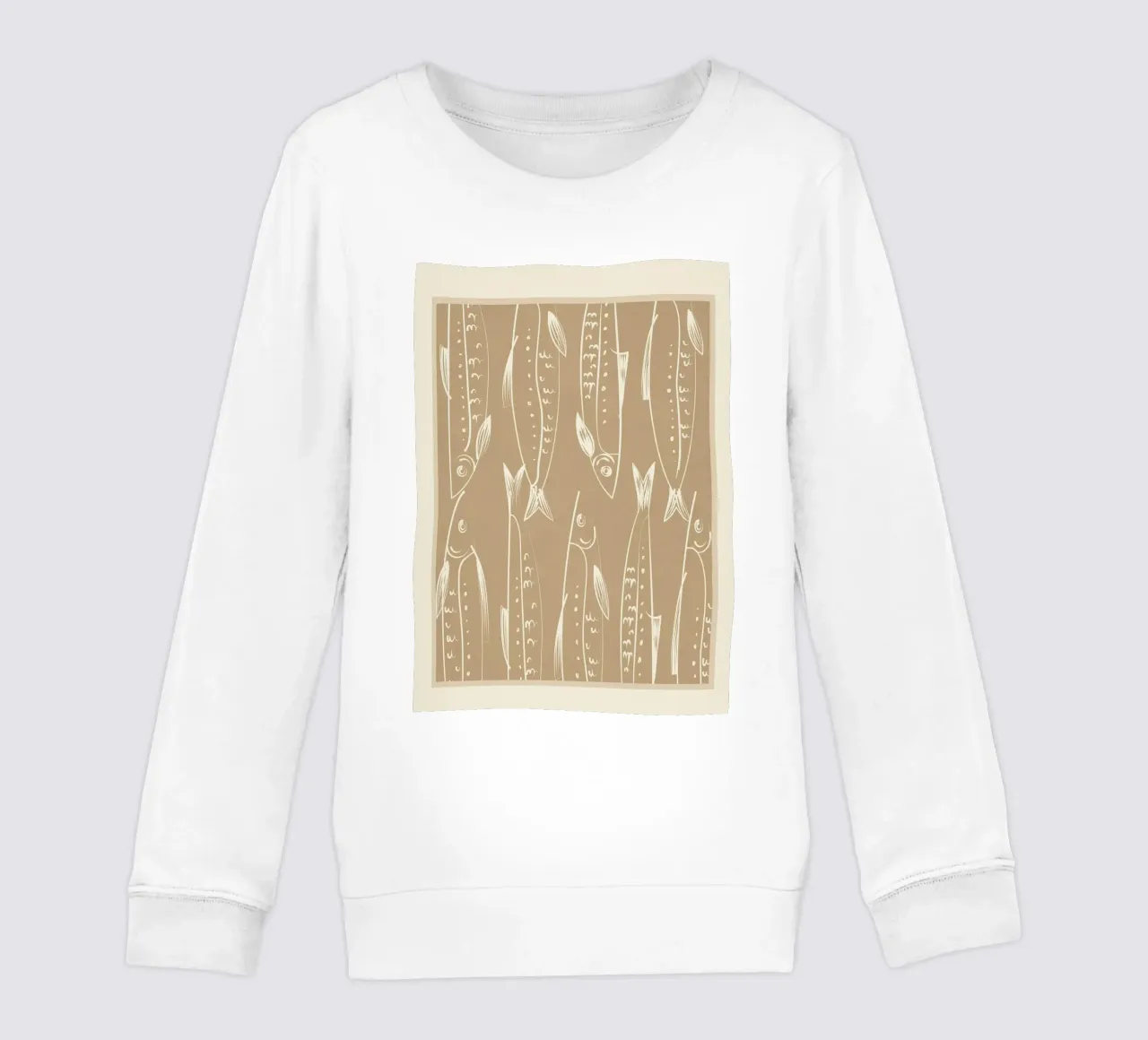 Minimalist Fish 2 felpa bambino da Flow Line
