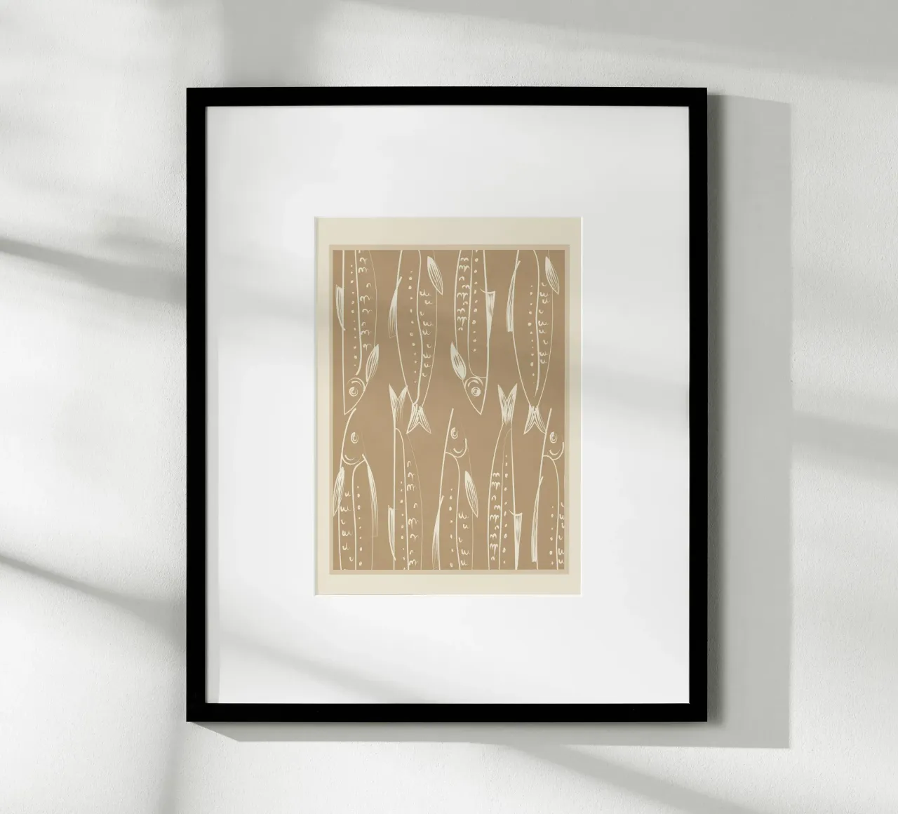 Minimalist Fish 2 poster da Flow Line