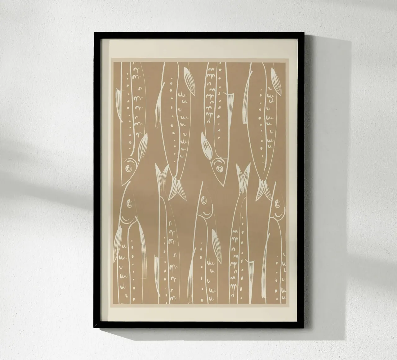 Minimalist Fish 2 poster da Flow Line