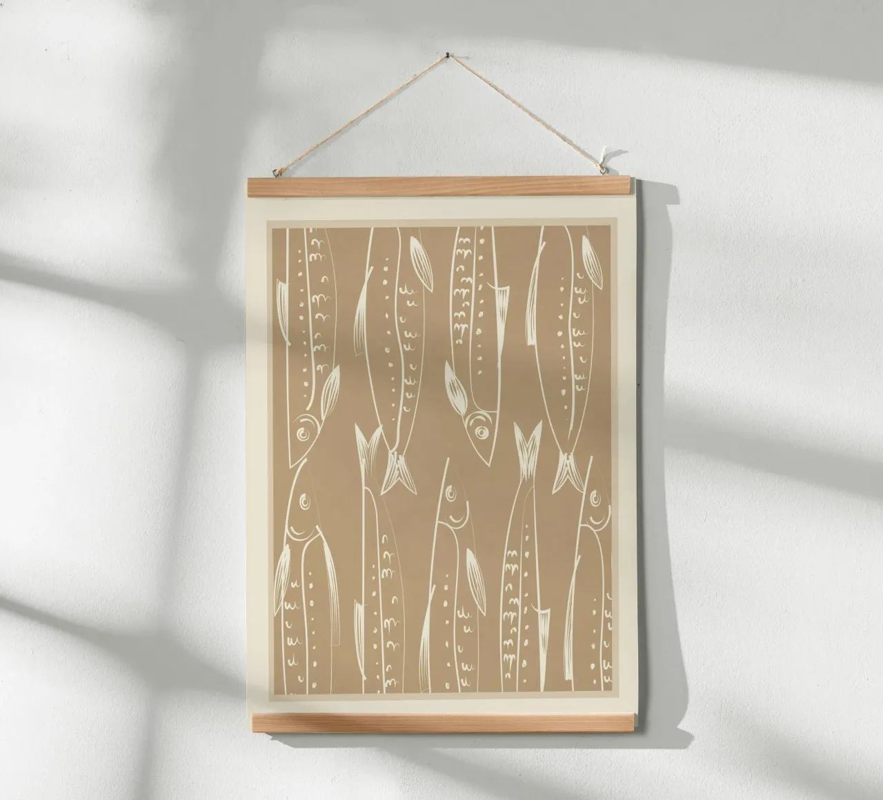 Minimalist Fish 2 poster da Flow Line
