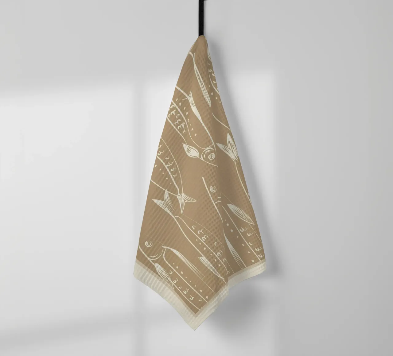 Minimalist Fish 2 torchon de Flow Line