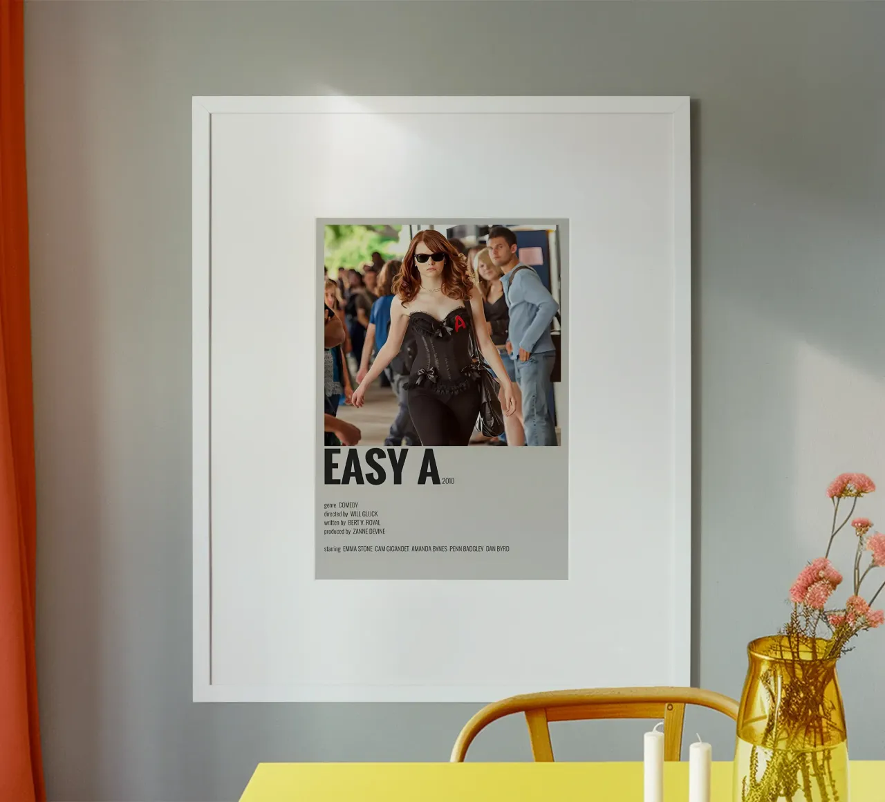 EASY AM 2010 poster con telaio in legno da MVFminimalist