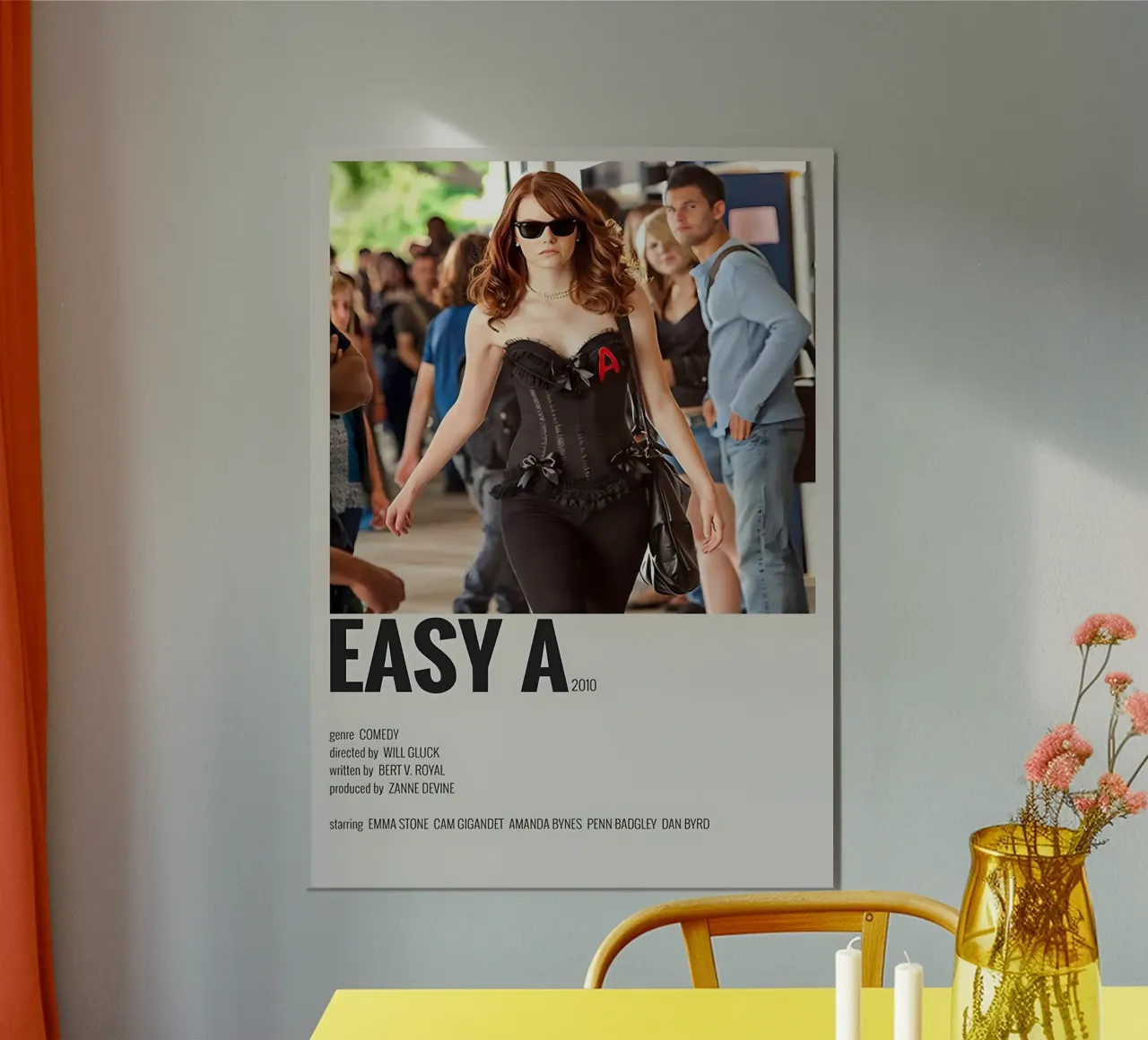 EASY AM 2010 poster con telaio in legno da MVFminimalist