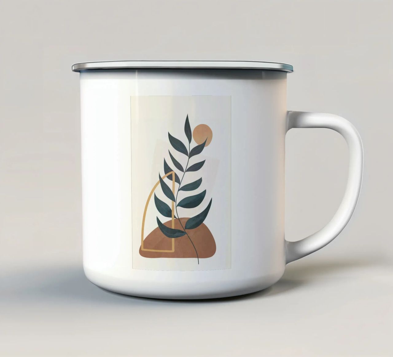 Abstract Rock Geometry 09 mug en émail de cityart
