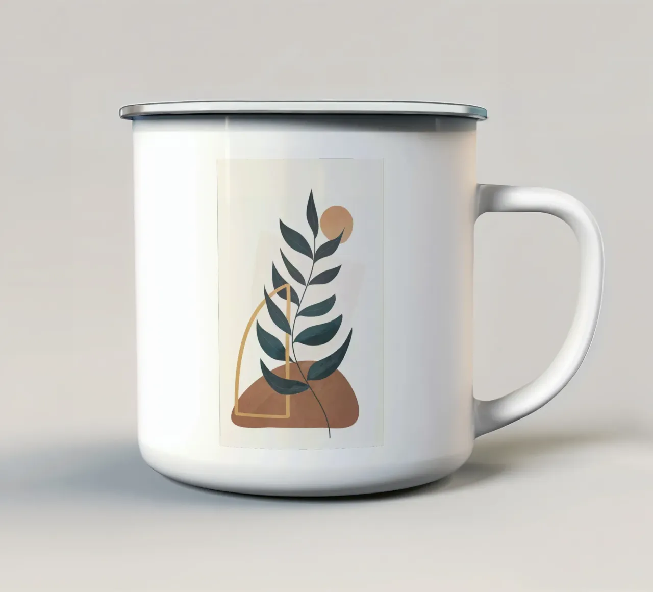 Abstract Rock Geometry 09 Emaille Tasse von cityart