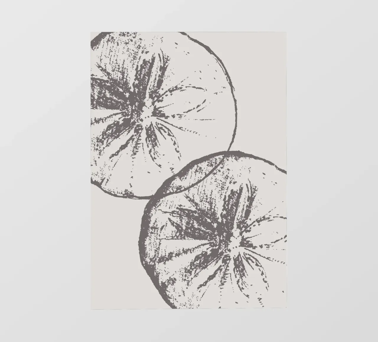 Stampa neutra di fette di agrumi - Arredo cucina moderno e minimalista pellicola backlit da ClubArt